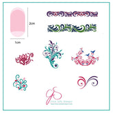 Petit Swirls (CjS-49) - CJS Small Stamping Plate